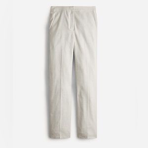 NWT J. Crew Kate Straight-Leg Pant in Stretch Linen Size 00